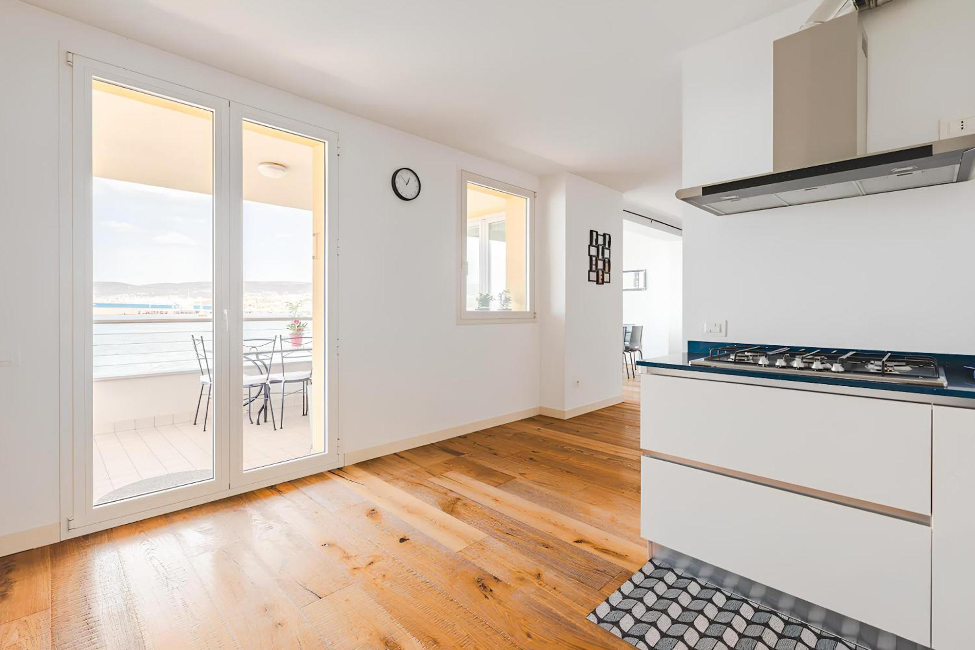 Apartmán Attico Riva Mare Múggia Exteriér fotografie